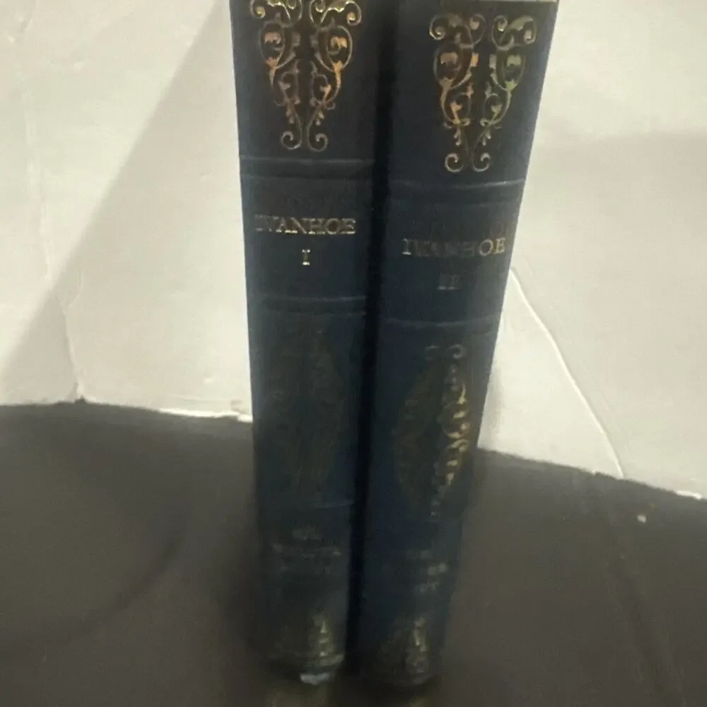 Ivanhoe I & II Sir Walter Scott 2 Volume Vintage Hardcover Books Set Classics